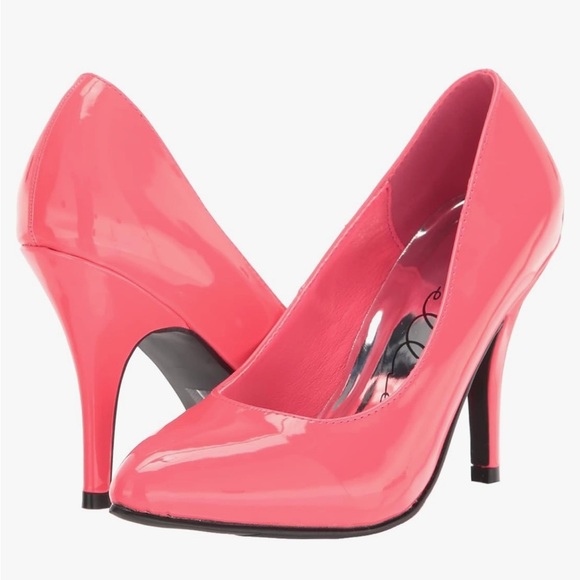 Ellie Shoes - NIB Ellie 80s Neon Pink Pumps 4” sz 7 411-RAD
